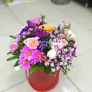 Joy and feelings - Box with flowers