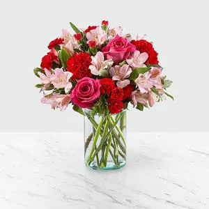 Bright love wishes - Flowers in vase
