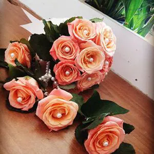 Счастливые цветы - Свадебный букет