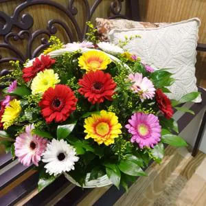 The beauty of the bright colors - Flowers basket