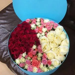 Colorful and beautiful flowers - Box with flowers