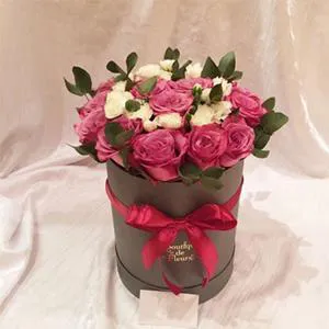 Choice of colorful feelings - Box with flowers
