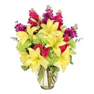 Colorful flower roses - Flowers in vase