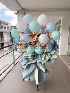 Airy Allure Balloon Bunch – Helium Balloon Bouquet