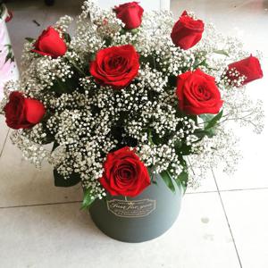 Beautiful and joyful flowers - Box with flowers