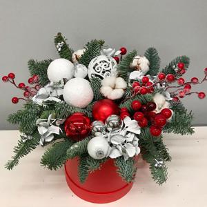 Красивые праздники - новогодние букеты