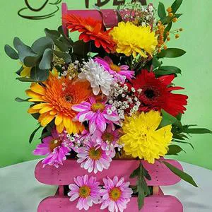 Rəngli və şirin anlayış - Yeşikdə güllər