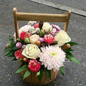 Чувство радости в коробке - Цветочный ящик