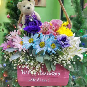 Чувство радости в коробке - Цветочный ящик