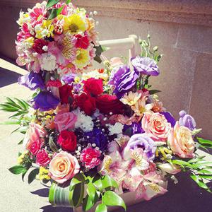 Love and love - Box with flowers