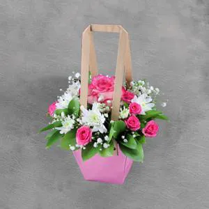 Love time - Box with flowers