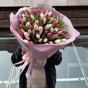 Смешанные разноцветные цветы - Букет цветов