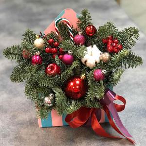 Новогодняя красавица - Новогодние букеты