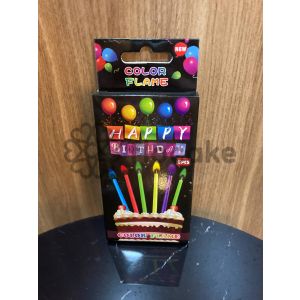 Rəngli kiçik şamlar Qara qutuda